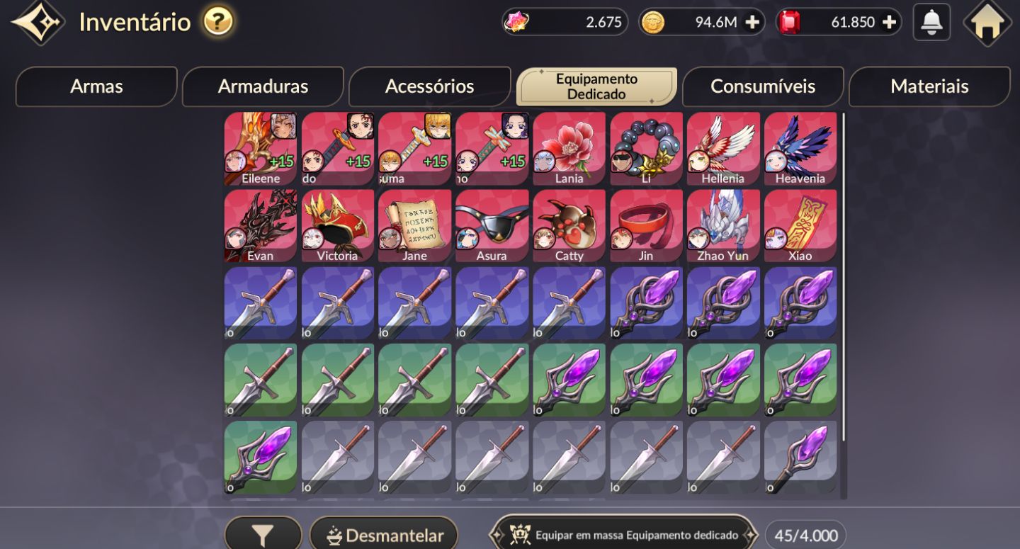 Conta Seven Knight REBIRTH 60.000 Rubis | Server NA + Collab T6