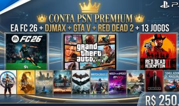 PSN COMPLETA | EA FC 26, MK1, HOGWARTS LEGACY + 10 JOGOS