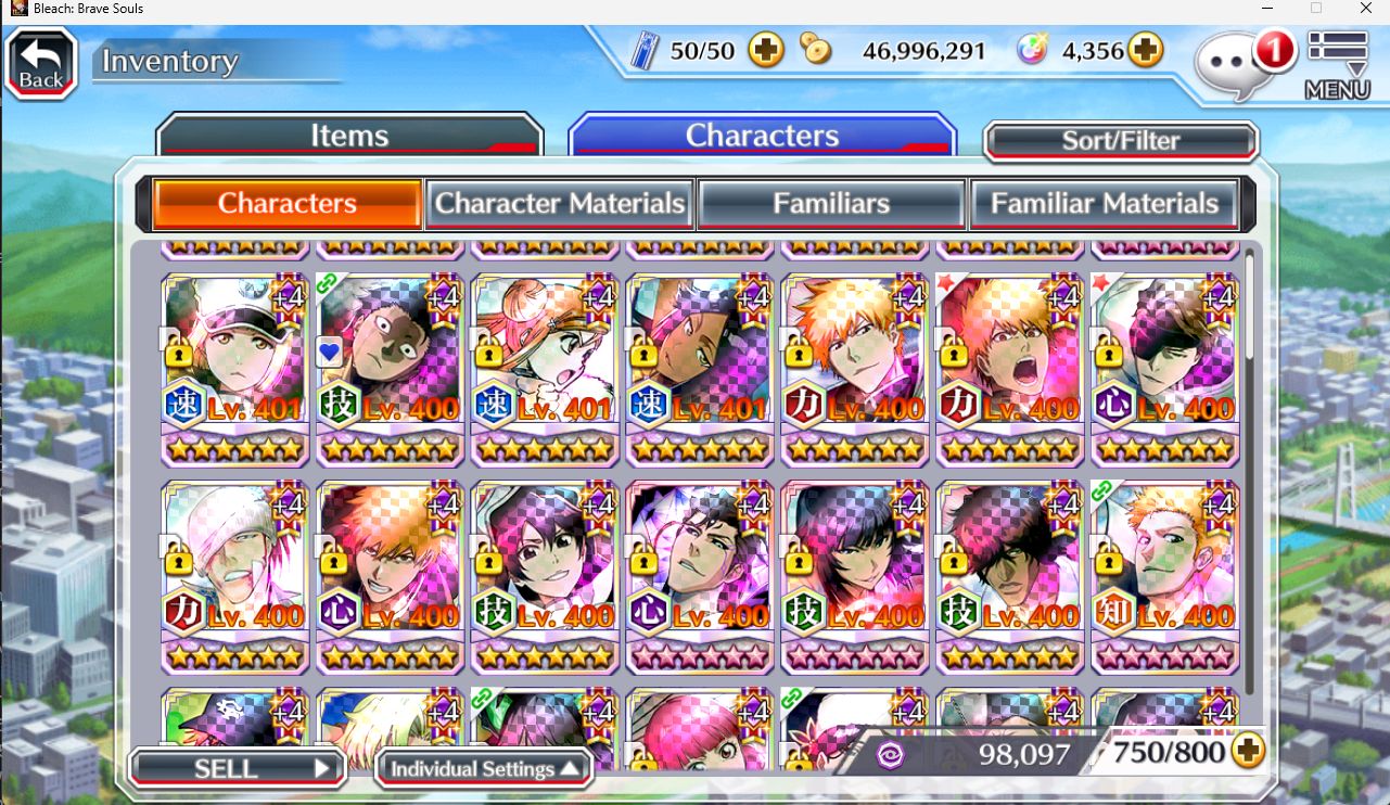 Conta Bleach Brave Souls Guild Rank S