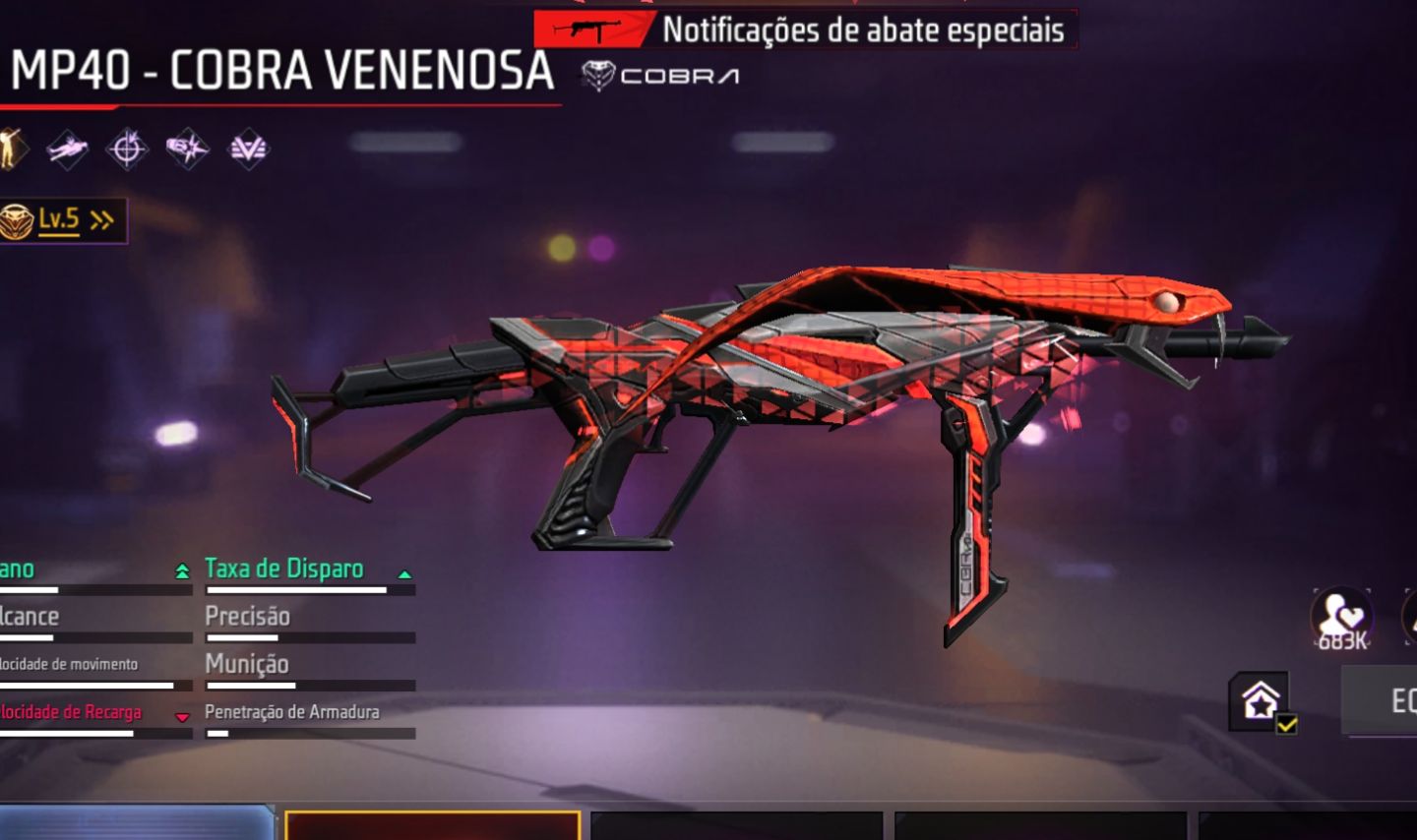 CONTA FF DE 7 ANOS.PASS REDENÇÃO E FURIA/MP40EVOLUTIVA LV5+CALÇA+ANGÉLICAL F