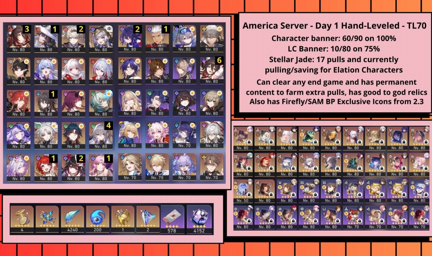 HSR End Game - Elation SW999 + Firefly + Rincher