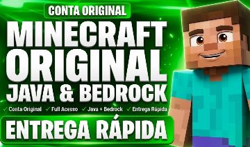 MINECRAFT JAVA + BEDROCK CONTA ORIGINAL FULL ACESSO (ENTREGA AUTOMÁTICA)