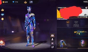Conta com conjunto super fusão + 117 diamantes + troca nick.