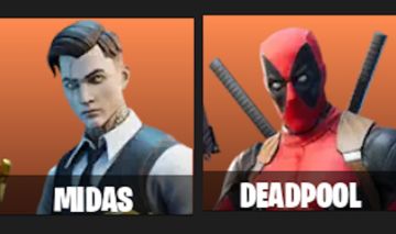 CONTA COM MIDAS, DEADPOOL, MEOWSCLES, AGENTE PEELY, FUSION, GEAR SPECIALIST MAYA