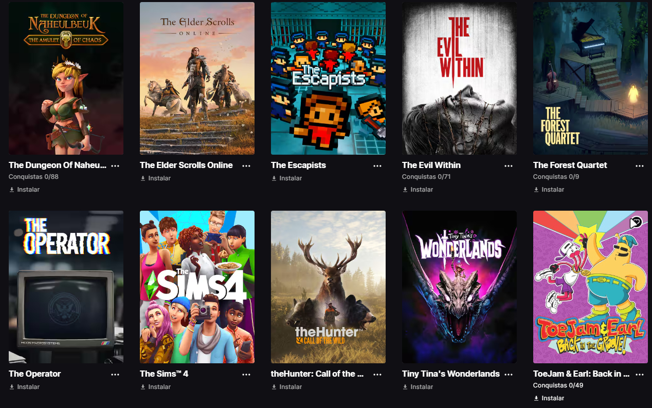 SUPER CONTA EPIC GAMES JOGOS TOP + PREÇO IMBATÍVEL!