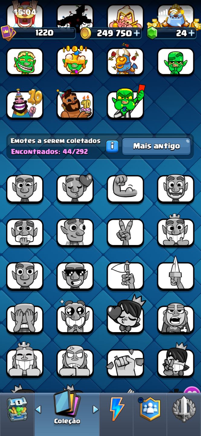 Conta de clash royale, com 6000 trofeus. 249,750 Moedas, quase todos os personag