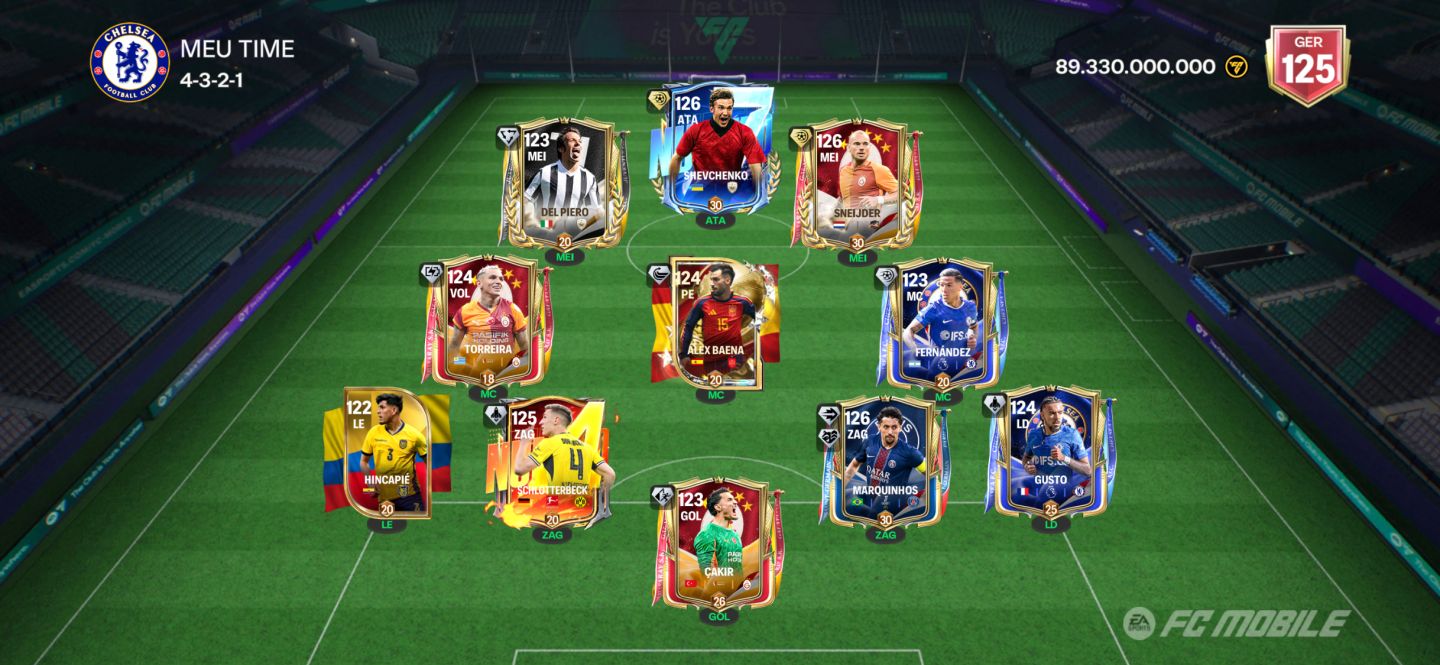 GER 125 | SHEVCHENKO 126 + MARQUINHOS 126 + SNEIJDER 126 + 40K FRAGMENTOS