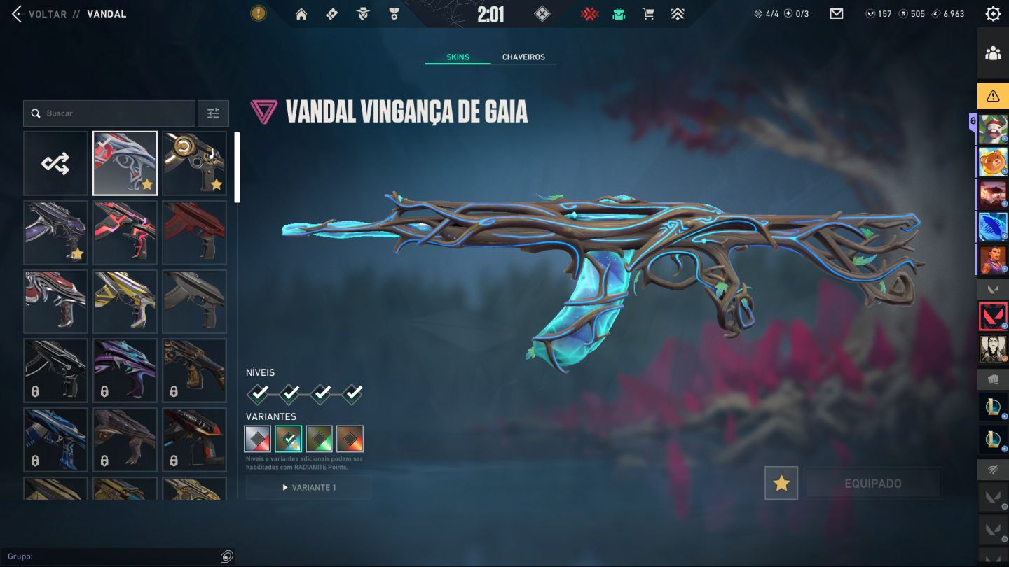 Conta Valorant Plat com Skins Raras (mais de 700 gastos)