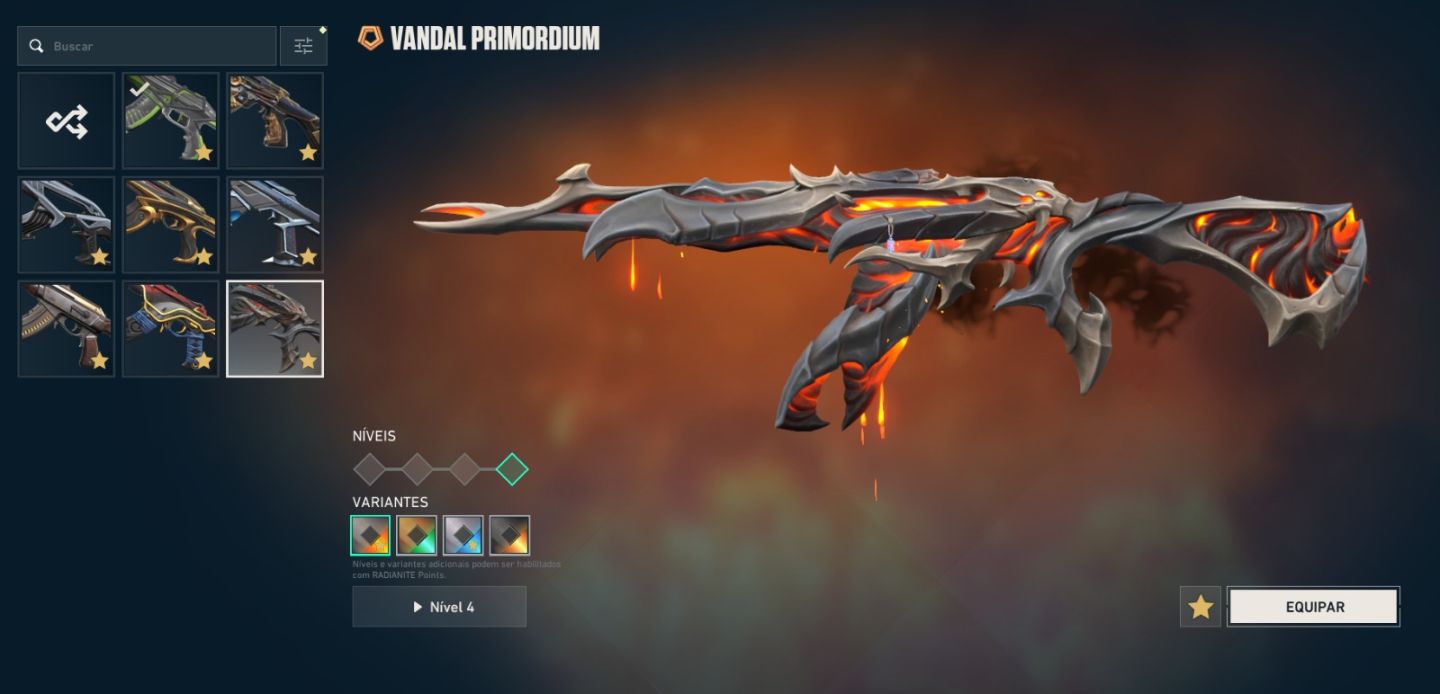 CONTA DE VALORANT COM PACOTE CHAMPIONS 2026, 3 FACAS VCT, E MUITAS OUTRAS SKINS