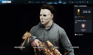 CONTA WARZONE COM MICHAEL MYERS, RICK GRIMES, SNOOP DOGG, UNICO DONO