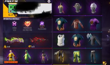 CONTA DE FREE FIRE GEMADA MUITO ANTIGA E COM SKINS RARAS