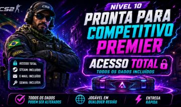 PROMOÇÂO RELÂMPAGO | CONTA CS2 RANK 10+ | COMPETITIVO/PREMIER | SEM PRIME