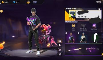 CONTA FREE FIRE NÍVEL 8 COM CONJUNTO VIBE METAMORFOSE E AMOR ETERNO