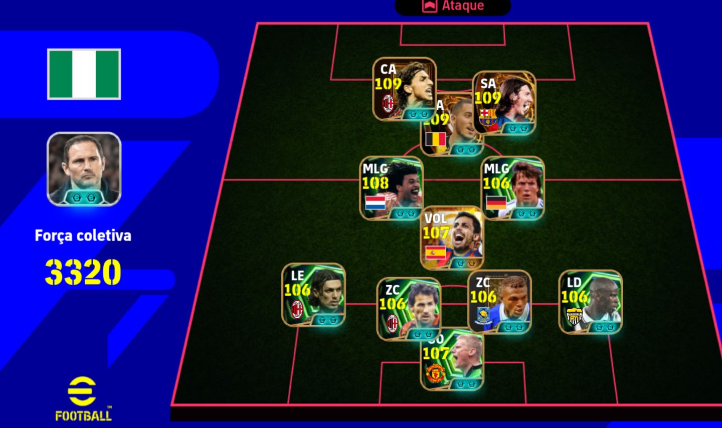 Conta Efootball 3320+/full meta/valor abaixo,pra logo