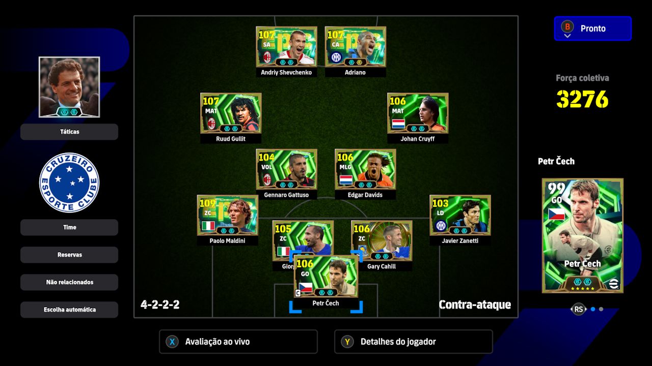 CONTA EFOOTBALL XBOX/PC 3300 DE FORÇA