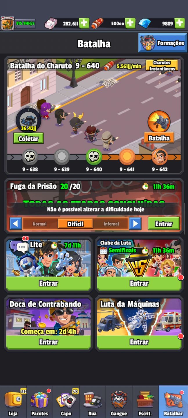 Idle mafia conta