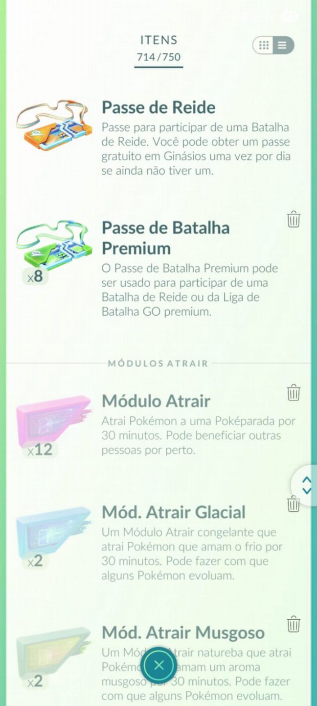 Pokémon GO Nível 36 | 12 Lendários + Míticos + Passes Premium e MTs