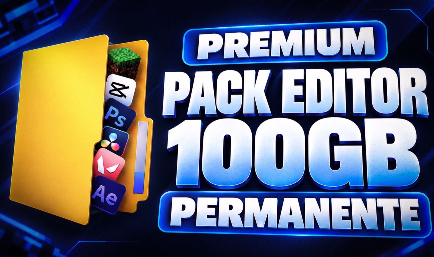 PACK DE EDIÇÃO/DESIGN (SFX, PRESET, OVERLAYS, JOGOS) ACESSO VITALÍCIO + PRESENTE