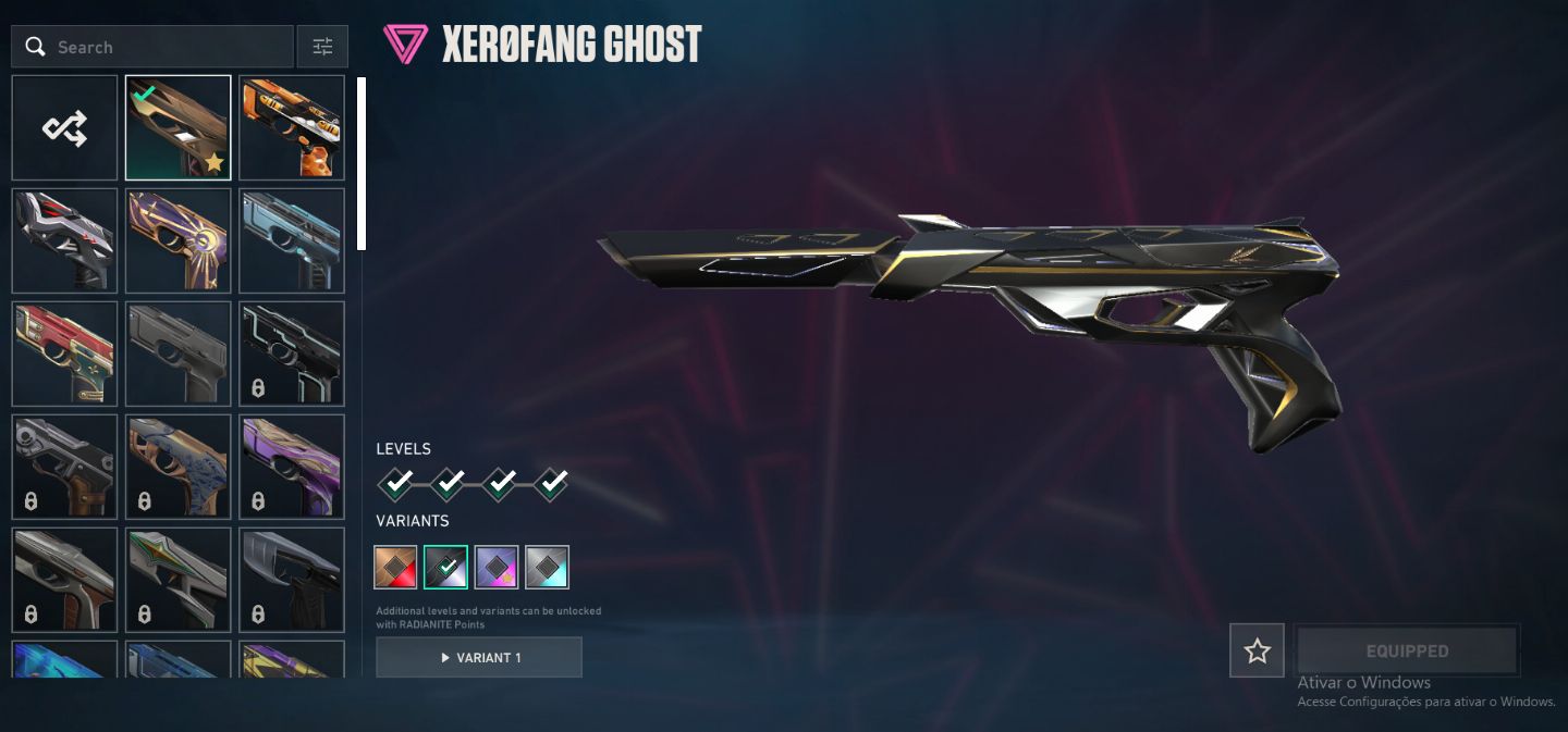 CONTA VALORANT (VANDAL CHAMPION, XENOHUNTER, KARAMBIT, ETC)