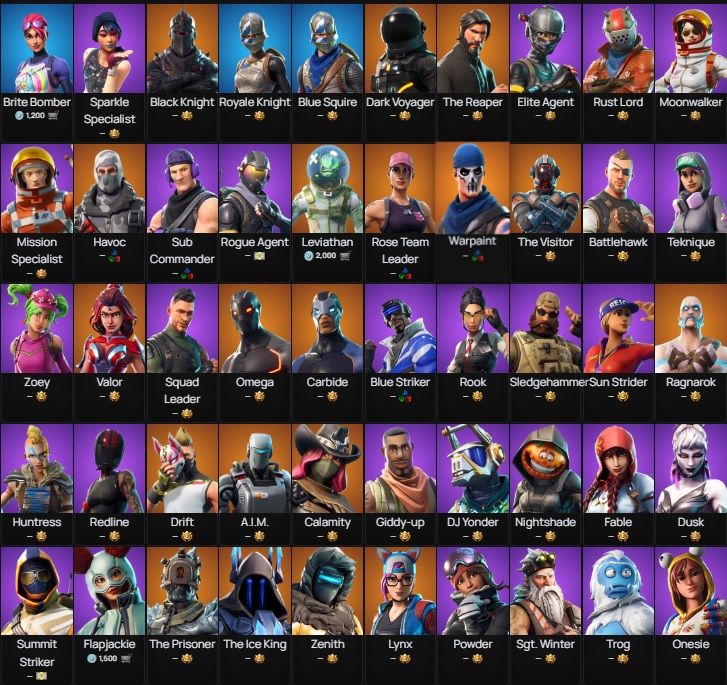 CONTA OG FORTNITE | CAVALEIRO NEGRO + PICARETA AC/DC + GUARDA-CHUVA MAKRO