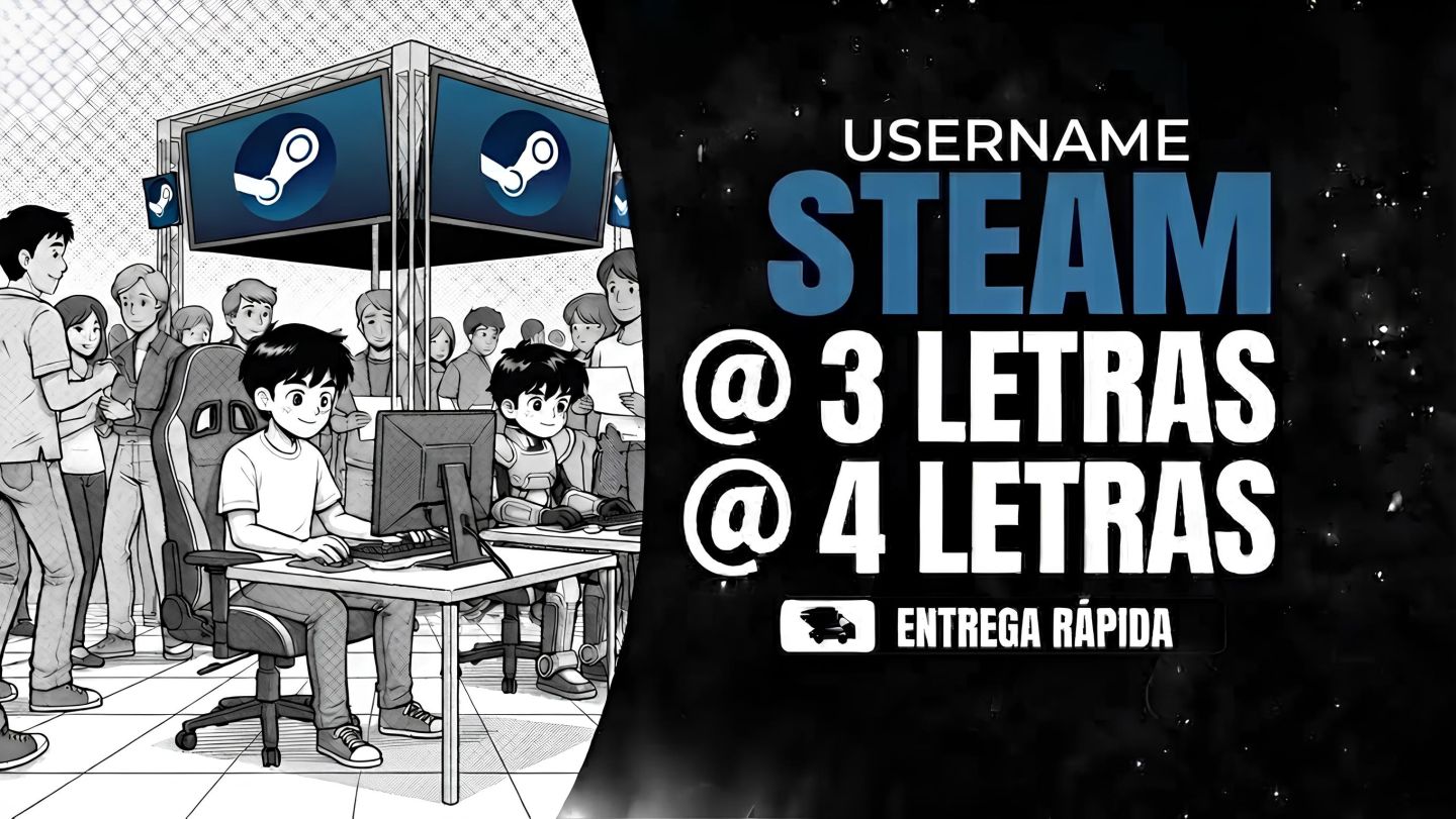 CONTA STEAM | USER 3 LETRAS, 4 LETRAS (USERNAMES: 3L, 4L, PALAVRAS)