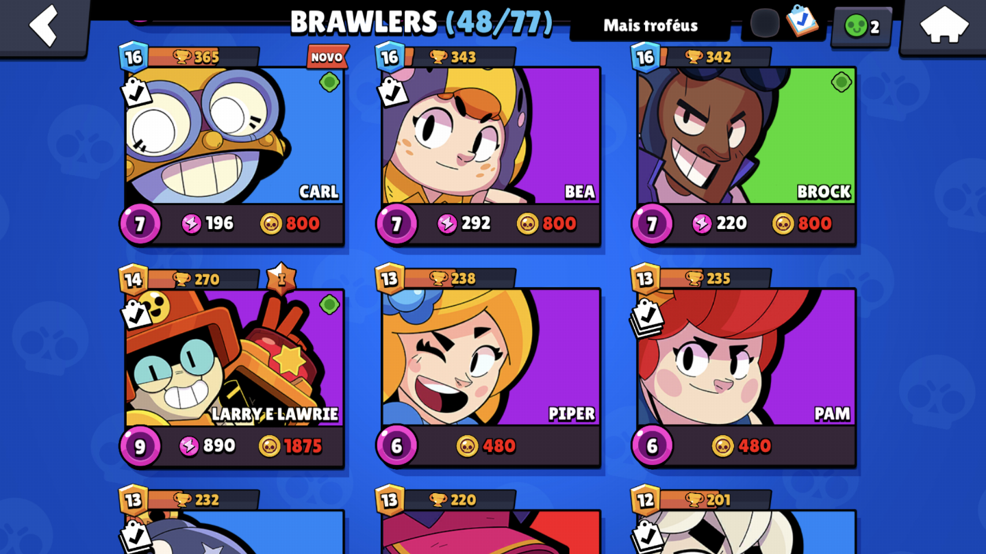 CONTA BRAWL STARS COM 14.700 TROFEUS,4 LENDARIOS, SKIN PRIMEIRO PASSE E MAIS