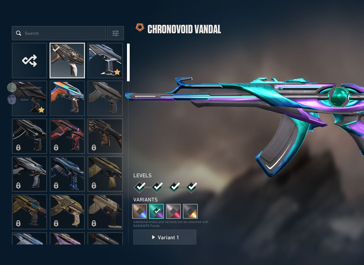 Conta lol e valorant com muita skin