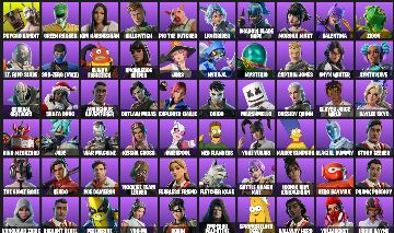 Conta Fortnite INSANA 80 Skins | Psycho Bandit, Kim Kardashian + 22 Pagas