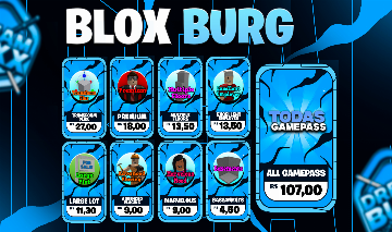 [70% DESCONTO ] GAMEPASS BLOX BURG ( ENTREGA RÁPIDA )