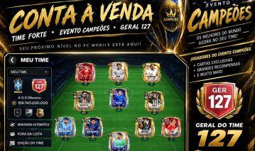 CONTA DE FC MOBILE GER 127 FULL EVENTO CAMPEÕES