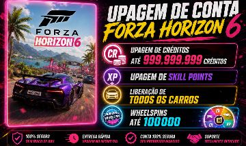 UPAGEM FORZA HORIZON 6- 999.999.999 CREDITOS - 10.000 ROLETAS SUPER - ENTREGA30m