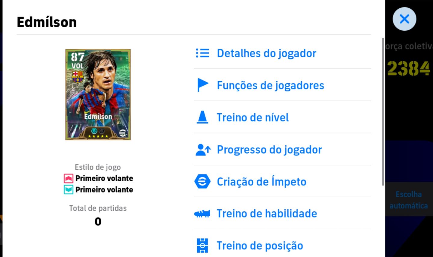 Conta edimilson efootball