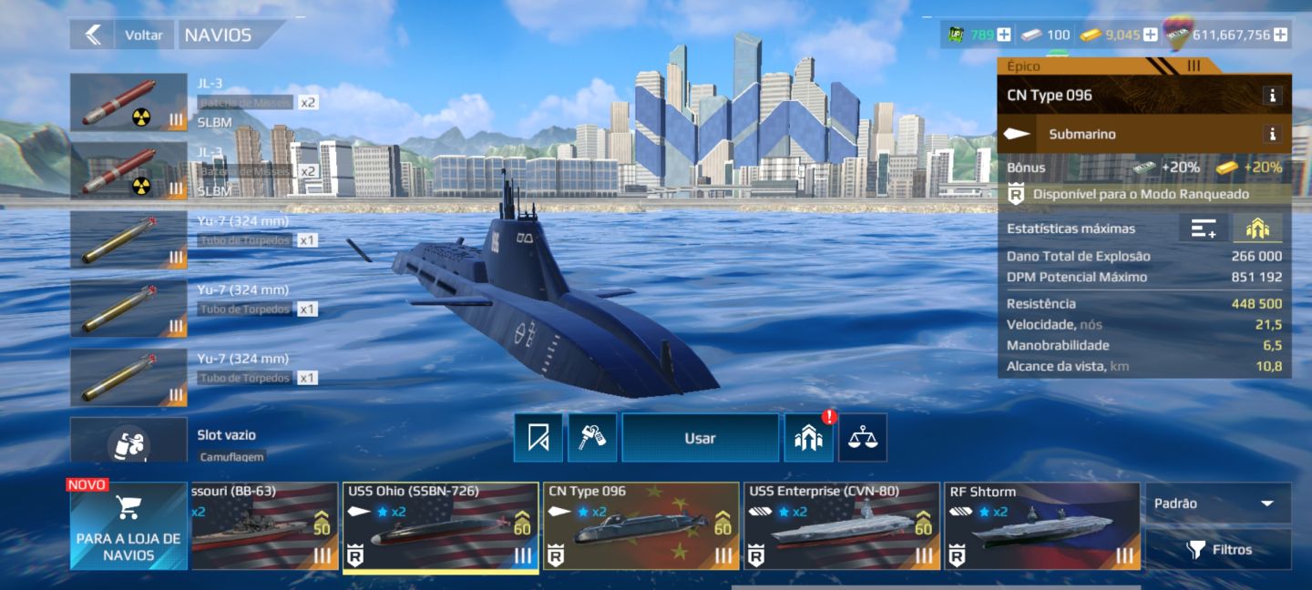 Conta de modern war ship