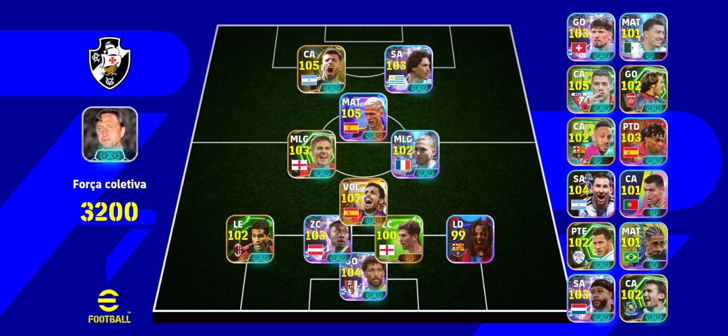 CONTA EFOOTBALL COM 2 BLITZ CUTLER E RODRI BIG TIME 3200 DE FORÇA COM CRAQUES