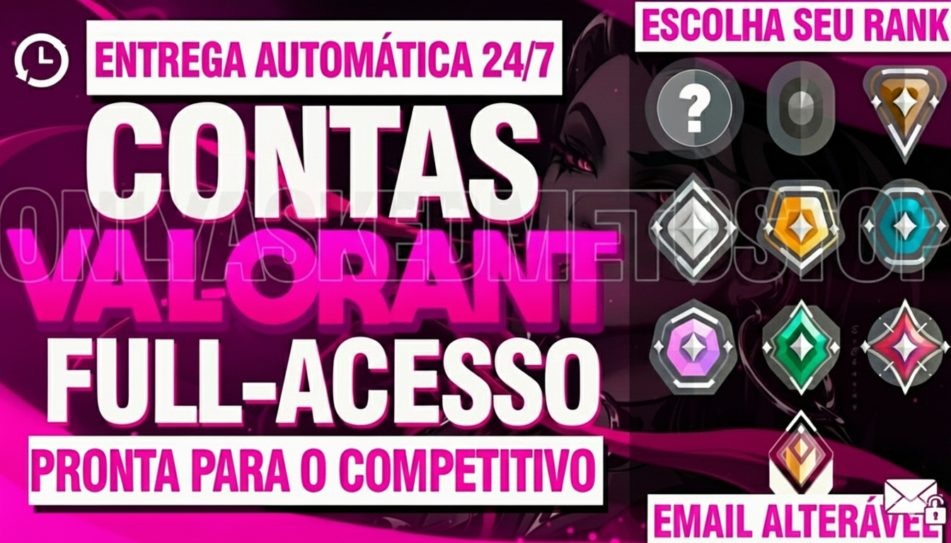 [ENVIO AUTOMÁTICO] CONTA VALORANT - COMP ON - FULL ACESSO - SMURF - SEGURO