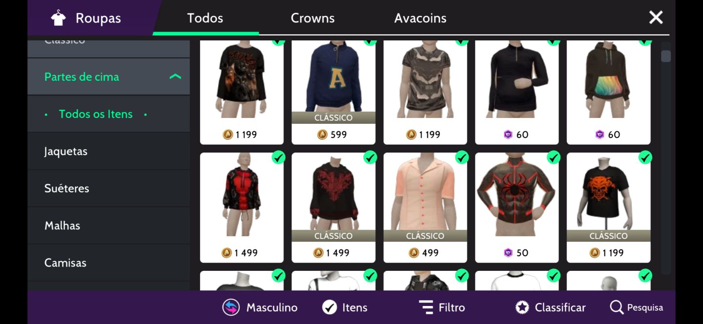 CONTA MASC. AVK LIFE rara chega mais!