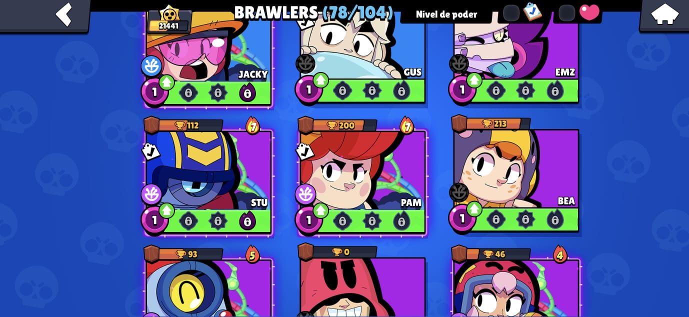 COMBO BRAWL STARS + CLASH ROYALE | 21K BS + 10.8K CR | Conta Supercell | +4 Anos