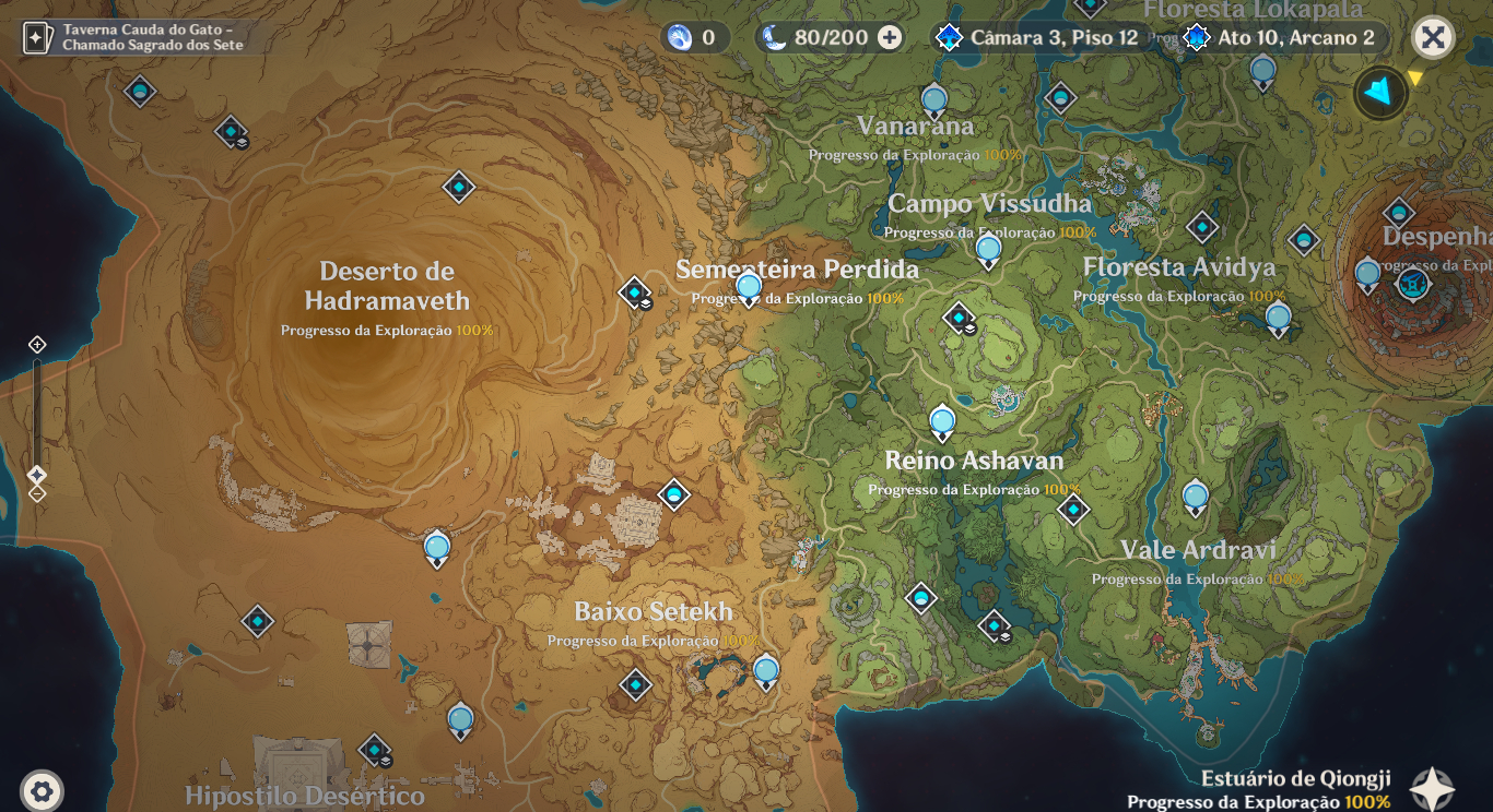 Serviços Genshin - Endgame, Builds, e exploração