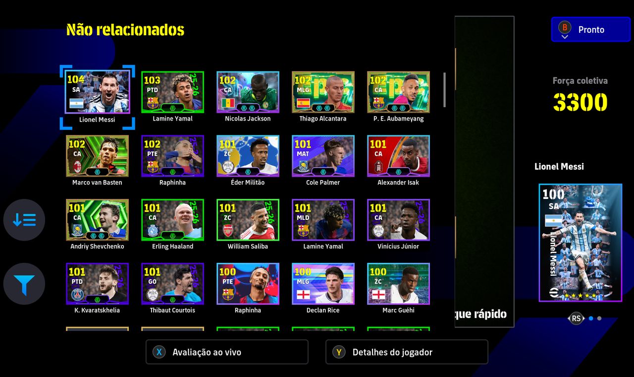 CONTA (STEAM) eFOOTBALL 3300+ | CONTA META COMPLETA | PRONTA PARA JOGAR!!!