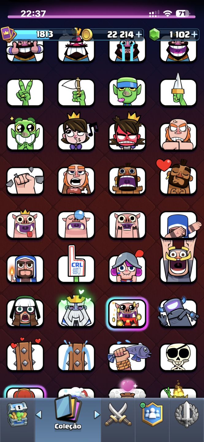 Conta antiga do clash royale (8 anos)
