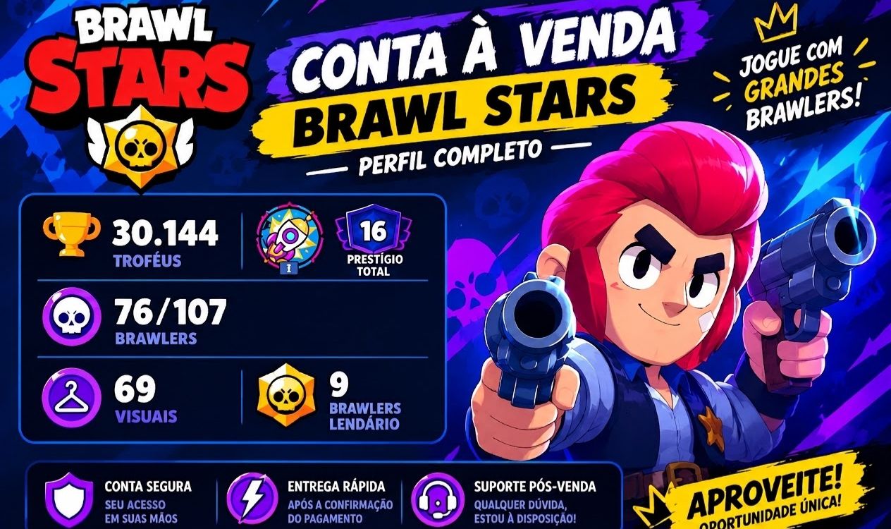 Conta Brawl Stars +30k upada