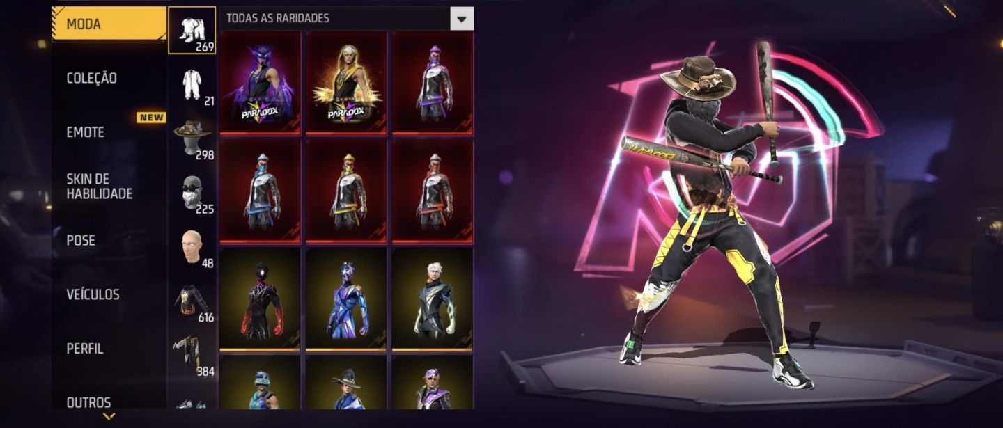 Conta ff lvl 70 6 anos de criação