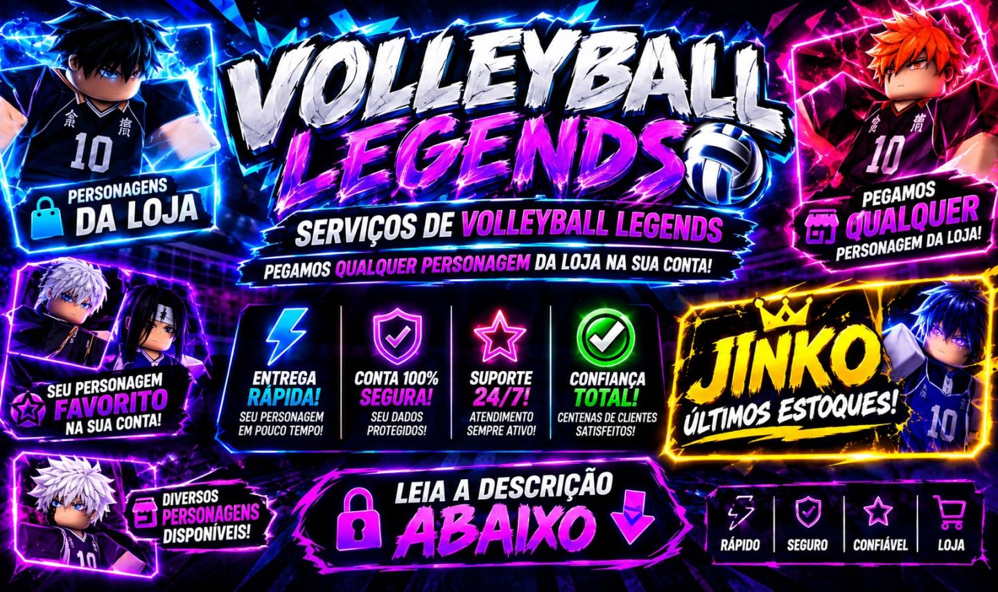 (MAMORI!!!) SUA CONTA COM SECRETOS!!! - VOLLEYBALL LEGENDS (LEIA DESC)