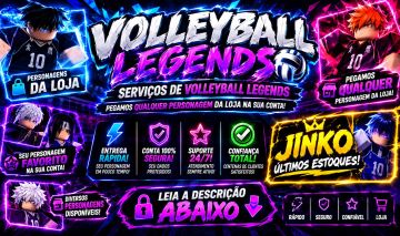 (MAMORI!!!) SUA CONTA COM SECRETOS!!! - VOLLEYBALL LEGENDS (LEIA DESC)