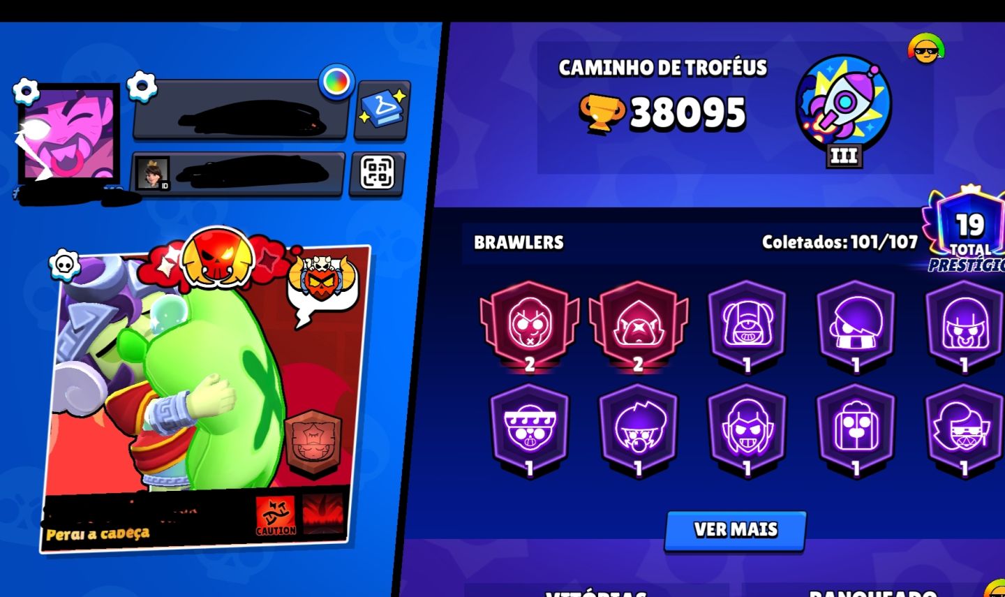 Brawl Stars | 38.000 Troféus | 101 Brawlers | 14 Lendários | 26 Hipercargas | 33