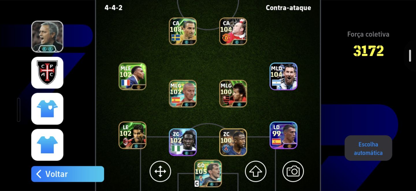 EFOOTBALL 3172 FORÇA, 17+ÉPICOS | NEYMAR SANTOS | ZICO | DROGBA | ROONEY | MESSI