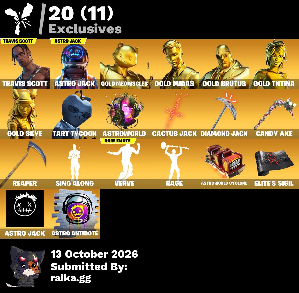 CONTA FORTNITE COM TRAVIS SCOTT/ASTRO JACK/LARA CROFT/MARVEL +209 SKINS