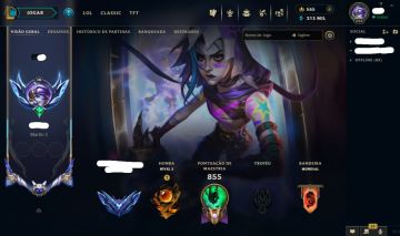 CONTA LOL 1000+ SKINS + TFT + JINX ARCANE