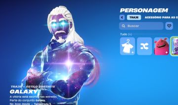 CONTA FORTNITE COM GALAXY SKIN/ SUPER RARO/ FULL ACESSO/ PREÇO ÚNICO