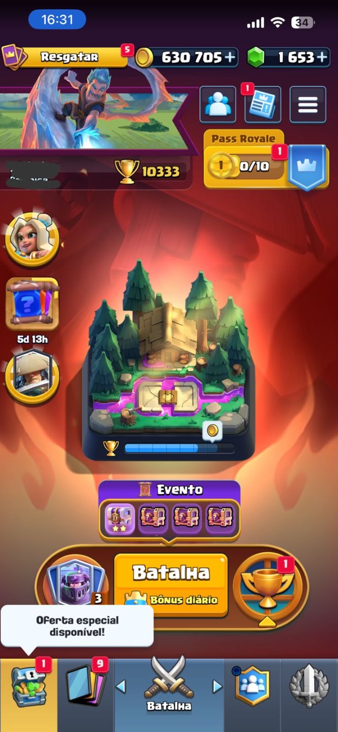Conta Clash Royale com uma de brinde